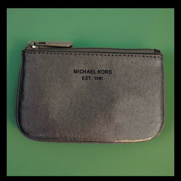 Michael Kors Accessories - Michael Kors Metallic Zipper Keychain Pouch